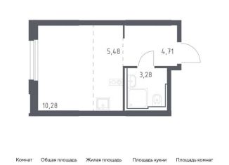 Продается 1-комнатная квартира, 23.8 м2, Москва, ЮАО, жилой комплекс Квартал Герцена, к2