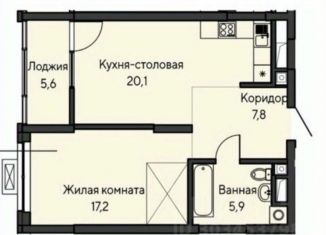 2-комнатная квартира на продажу, 54 м2, Екатеринбург