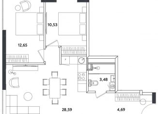 Продается 3-комнатная квартира, 61.1 м2, Москва, Окружной проезд, 10Б, район Соколиная Гора