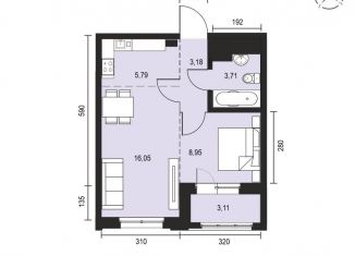 Продажа 2-комнатной квартиры, 40.8 м2, Иркутск, Свердловский округ