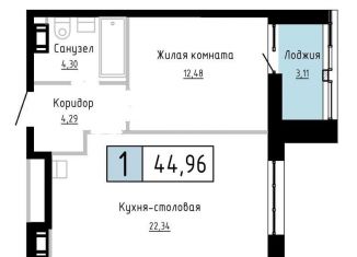 1-ком. квартира на продажу, 45 м2, Краснодарский край, Азовский переулок, 3