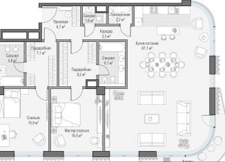 Продажа 2-ком. квартиры, 74.3 м2, Москва, метро Новокузнецкая