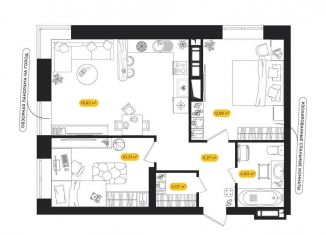 Продам 2-ком. квартиру, 54.8 м2, Астрахань, Ленинский район