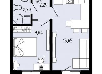 2-комнатная квартира на продажу, 31.4 м2, Пермский край