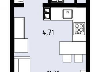 Продам квартиру студию, 24.1 м2, Пермский край