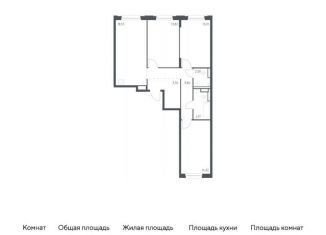 Продам 3-комнатную квартиру, 81.2 м2, Мурино