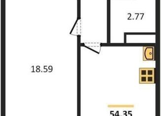 Продажа однокомнатной квартиры, 52.9 м2, Воронежская область, Московский проспект, 132