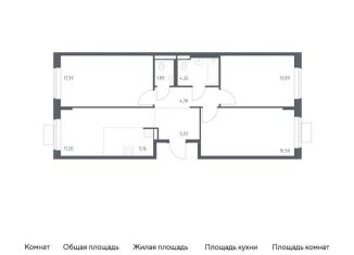 Продается 3-ком. квартира, 80.2 м2, поселение Рязановское