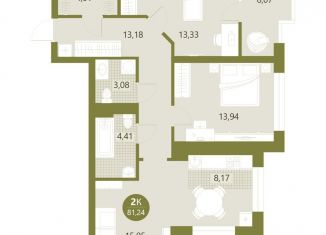 Продам 3-ком. квартиру, 82.1 м2, Тюменская область