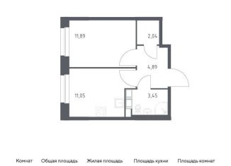 Продается 1-ком. квартира, 33.3 м2, деревня Столбово, жилой комплекс Эко Бунино, 13