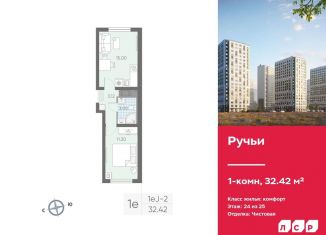 Продажа 1-ком. квартиры, 32.4 м2, Санкт-Петербург, метро Академическая