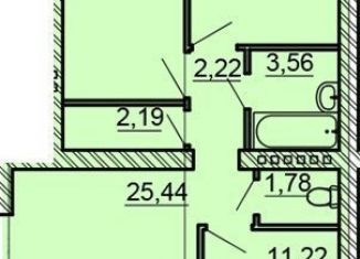 Продам трехкомнатную квартиру, 73.1 м2, село Новая Усмань, улица 70 лет Победы, 11