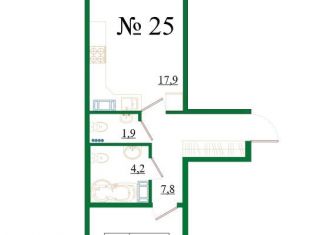 Продажа 1-ком. квартиры, 45.8 м2, Гатчина, Медицинский проезд