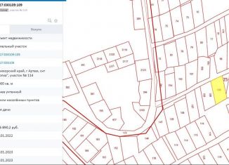 Продажа земельного участка, 10 сот., Артём, Западная улица