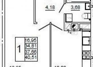 Продаю 1-ком. квартиру, 40.7 м2, Смоленск, Промышленный район, улица Крупской, 54Б