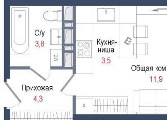 Продам квартиру студию, 23.5 м2, Королёв