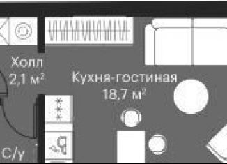 Продам квартиру студию, 24.9 м2, Москва, ЖК Сити Бэй, Волоколамское шоссе, 95/2к8