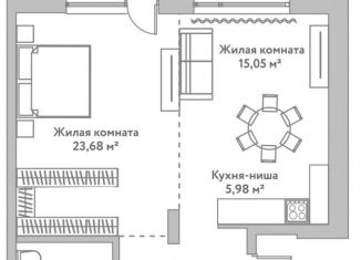 Продаю двухкомнатную квартиру, 60.4 м2, Новосибирская область, Дачное шоссе, 22/3