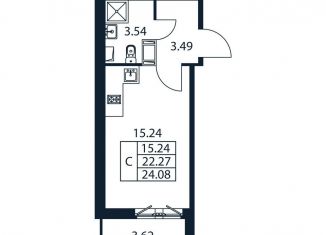 Продается квартира студия, 25.9 м2, Мурино