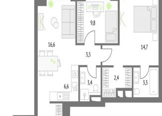 Продаю 2-комнатную квартиру, 67.5 м2, Москва, Огородный проезд, 4с1, Бутырский район