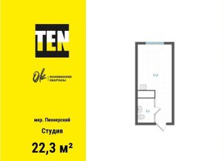 Продажа квартиры студии, 22.3 м2, Екатеринбург