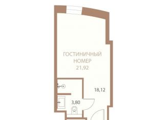 1-ком. квартира на продажу, 21.9 м2, Липецкая область