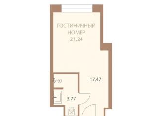 1-ком. квартира на продажу, 21.2 м2, Липецкая область