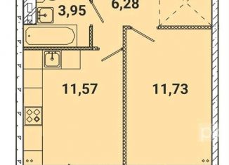 Продаю 1-ком. квартиру, 34.6 м2, поселок Дзержинск, микрорайон Современник, 25