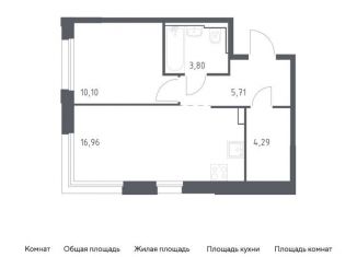 Продажа 1-комнатной квартиры, 40.9 м2, Москва, метро Зябликово, жилой комплекс Квартал Герцена, к2