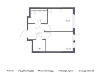 Продажа 1-комнатной квартиры, 32.2 м2, Московская область, микрорайон Пригород Лесное, к19