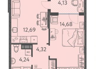 Продается однокомнатная квартира, 38 м2, Краснодар