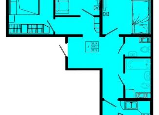 3-ком. квартира на продажу, 77.2 м2, Ленинградская область, Железнодорожная улица, 41к1