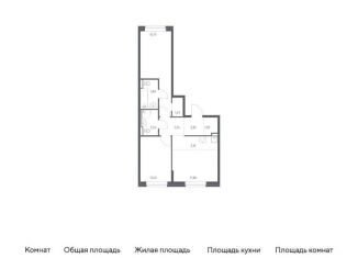 Продажа 2-комнатной квартиры, 61.3 м2, Санкт-Петербург, Советский проспект, 10, ЖК Живи в Рыбацком