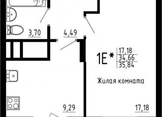 Продается 1-комнатная квартира, 35.8 м2, Казань, жилой комплекс Притяжение, 2, Советский район