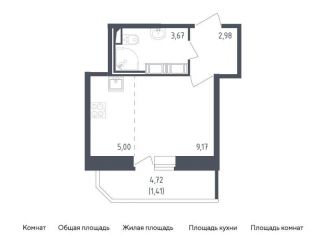 Продам квартиру студию, 22.2 м2, Санкт-Петербург, ЖК Живи в Рыбацком, жилой комплекс Живи в Рыбацком, 4