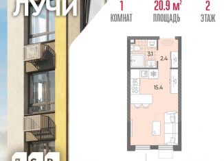 Продается квартира студия, 20.9 м2, Москва, метро Новопеределкино