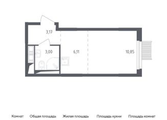 Продается квартира студия, 23.2 м2, Московская область, 1-й Стрелковый переулок, 1