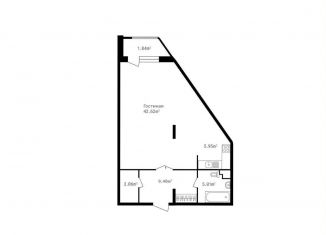 1-ком. квартира на продажу, 68.1 м2, поселок дачного хозяйства Жуковка, коттеджный посёлок Жуковка-1, 53, ЖК Точка Отсчёта