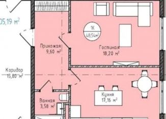 Продажа 1-комнатной квартиры, 48.5 м2, Дагестан