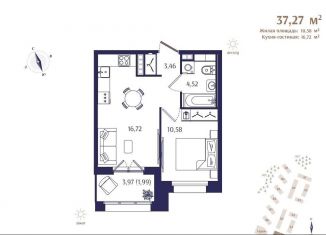 Продается однокомнатная квартира, 37.3 м2, Зеленогорск