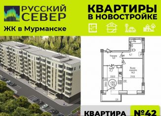 1-комнатная квартира на продажу, 41.8 м2, Мурманская область