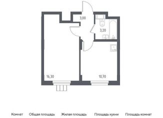 Продаю 1-ком. квартиру, 33.2 м2, Люберцы, Некрасовский проезд, 11, ЖК Люберцы 2018