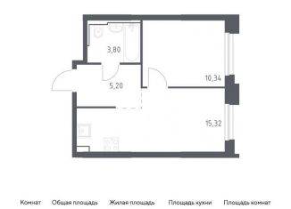 Продажа 1-ком. квартиры, 34.7 м2, Москва, жилой комплекс Квартал Герцена, к2, метро Орехово