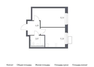 Продам 1-комнатную квартиру, 35 м2, Московская область, жилой комплекс Егорово Парк, к3.1