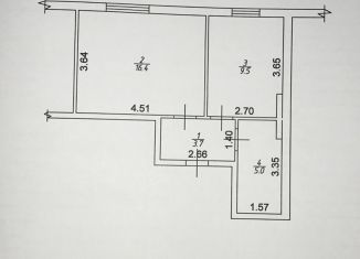 Сдача в аренду 1-комнатной квартиры, 34.6 м2, деревня Куюки, ЖК Светлый