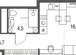 Продается квартира студия, 26.6 м2, Москва, Тагильская улица, 4А, метро Черкизовская