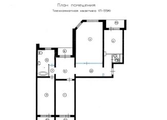 Сдается 4-комнатная квартира, 104 м2, Москва, улица Академика Семёнова, 3, район Южное Бутово