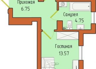 Однокомнатная квартира на продажу, 36.7 м2, Светлогорск