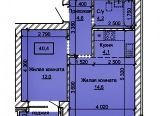 2-ком. квартира на продажу, 40.4 м2, Барнаул, Центральный район