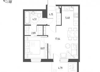 Продажа 2-комнатной квартиры, 45 м2, Екатеринбург, метро Уральская, улица Пехотинцев, 2к1